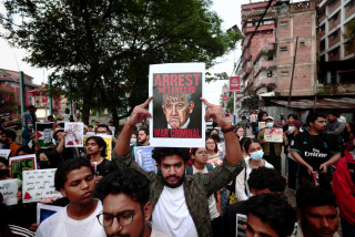 प्यालेस्टिनीमाथिको नरसंहार अन्त्यको माग गर्दै माइतीघरमा प्रदर्शन 