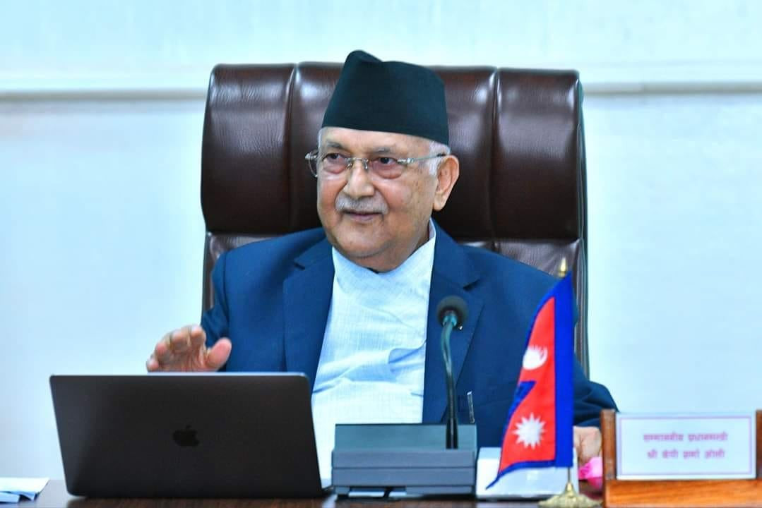 सरकारी निवास बालुवाटारमा पार्टीको बैठक नराख्ने प्रधानमन्त्री ओलीको घोषणा 