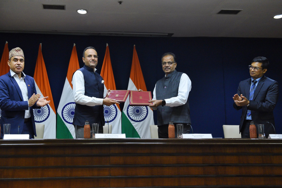 नेपाली स्याटालाइट प्रक्षेपणका लागि भारतीय विदेश मन्त्रालय र न्यु स्पेस इन्डियाबीच  समझदारी पत्रमा हस्ताक्षर