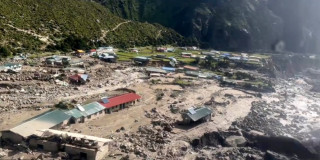 हिमताल फुटेर थामेमा बाढी आएको पुष्टि