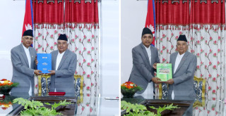 लोकसेवा आयोग र राष्ट्रिय प्राकृतिक स्रोत तथा वित्त आयोगको वार्षिक प्रतिवेदन राष्ट्रपति समक्ष पेश 