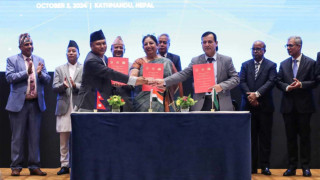 नेपाल, भारत र बंगलादेशबीच  विद्युत निर्यात गर्ने त्रिपक्षीय सम्झौतामा हस्ताक्षर 