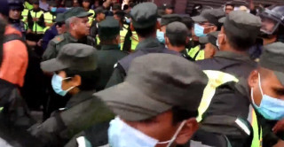 धर्मशाला खाली गराउन काठमाडौं महानगर प्रहरीको टोली गौशालामा 