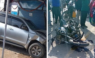 झाँक्री प्रकाश भुजेलको गाडीले ठक्कर दिएका मोटरसाइकल चालकको मृत्यु